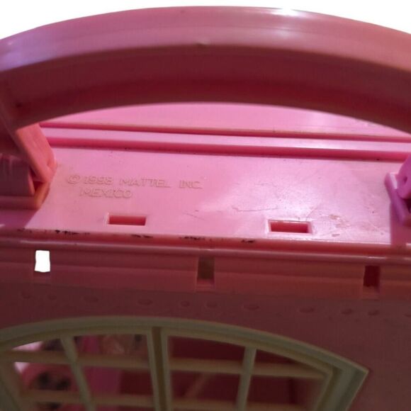 Vintage Barbie Happy Family Doll House Mattel 1998 Kitchen Pink Fold Up - Picture 11 of 11